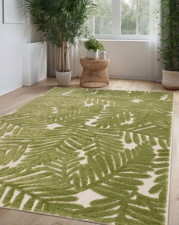 Zouk Leaves Indoor/Outdoor Rug