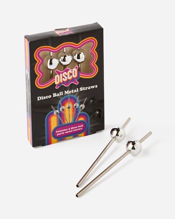 Disco Ball Metal Straws Pack