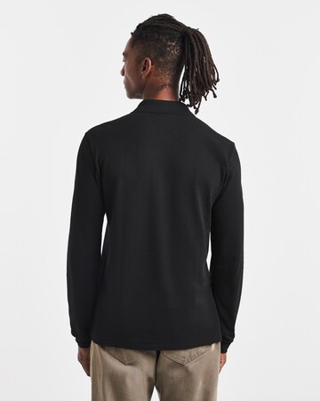 Lacoste Classic Long Sleeve Pique Polo - Black