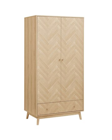 Herringford 2 Door 1 Drawer Wardrobe
