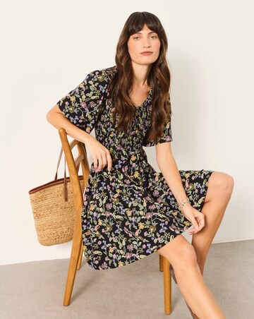 Fatface Emma Floral Jersey Dress