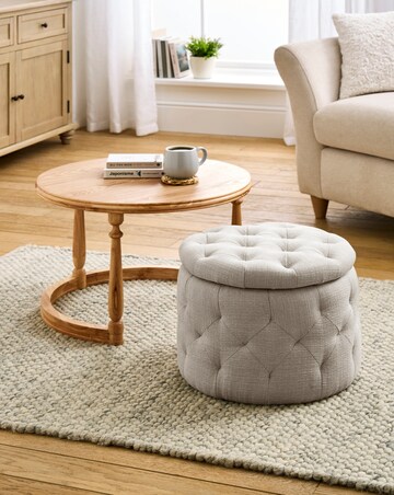 Mae Side Table with Ottoman