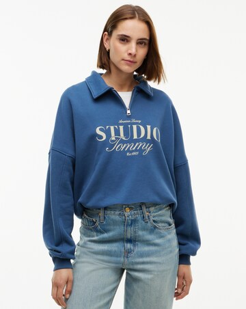 Tommy Hilfiger Studio Graphic Half-Zip Polo Jumper
