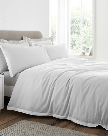 Bianca Seersucker Woven Stripe Duvet Cover Set