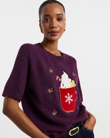 Novelty Hot Coco Short Sleeve Jumper