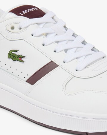 Lacoste T-Clip Trainers - White/Burgundy