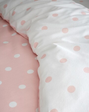 Catherine Lansfield Brushed Polka Dot Duvet Cover Set