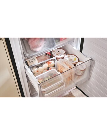 Hoover HONCQ2T618EBK 185cm Fridge Freezer Black + Install