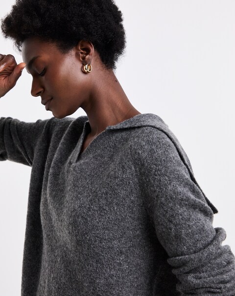 New In - Sponge Open Collar Jumper