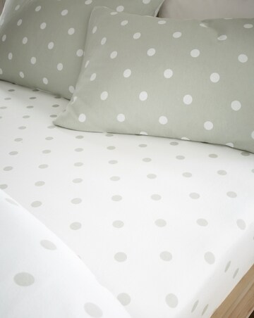 Catherine Lansfield Brushed Polka Dot Fitted Sheet