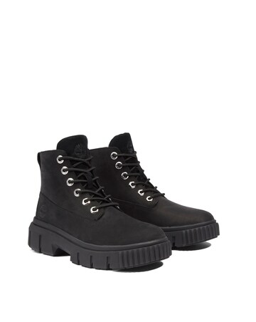 Timberland Black Greyfield Lace Up Boots - Standard Fit (D)