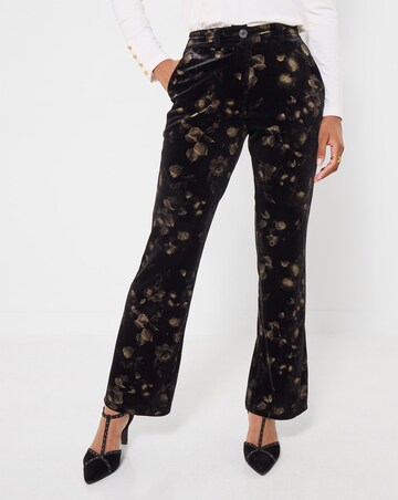 Joe Browns Bootcut Floral Print Velvet Trousers