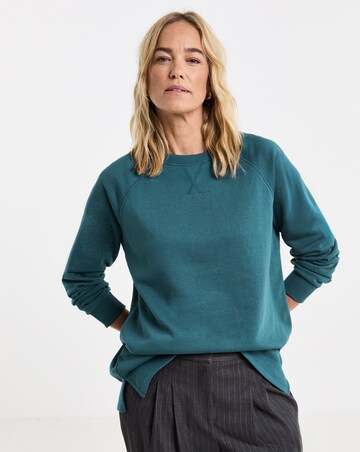 Teal Classic Longline Sweatshirt