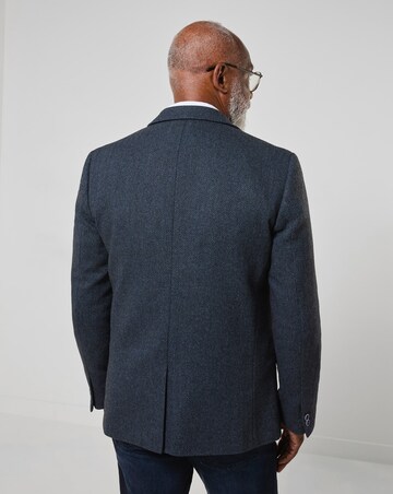 Joe Browns Charming Herringbone Blazer - Navy