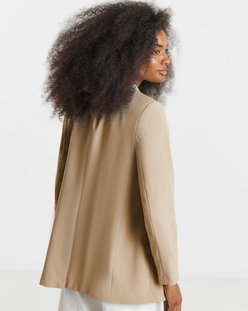 Simply Be Neutral Single Breasted Blazer