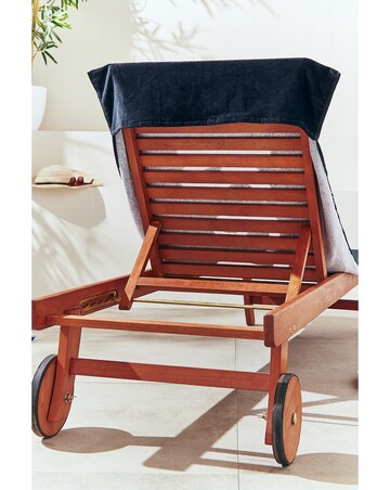 Catherine Lansfield 100% Cotton Reserved Beach Lounger Towel