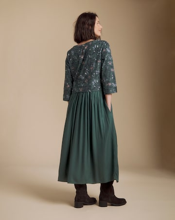 Julipa Printed Cord Midi Dress