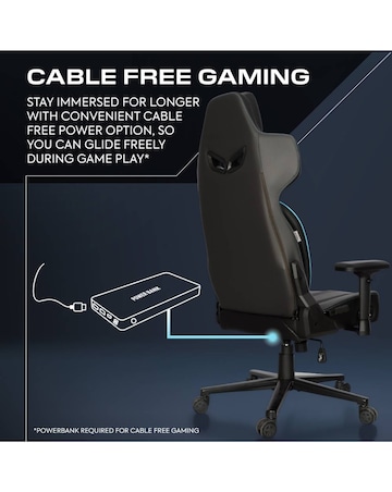 X Rocker Chorus Office Gaming Chair with Audio and Ergotek Comfort Pads - Black