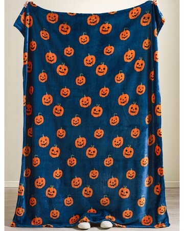 Catherine Lansfield Halloween Pumpkins Throw