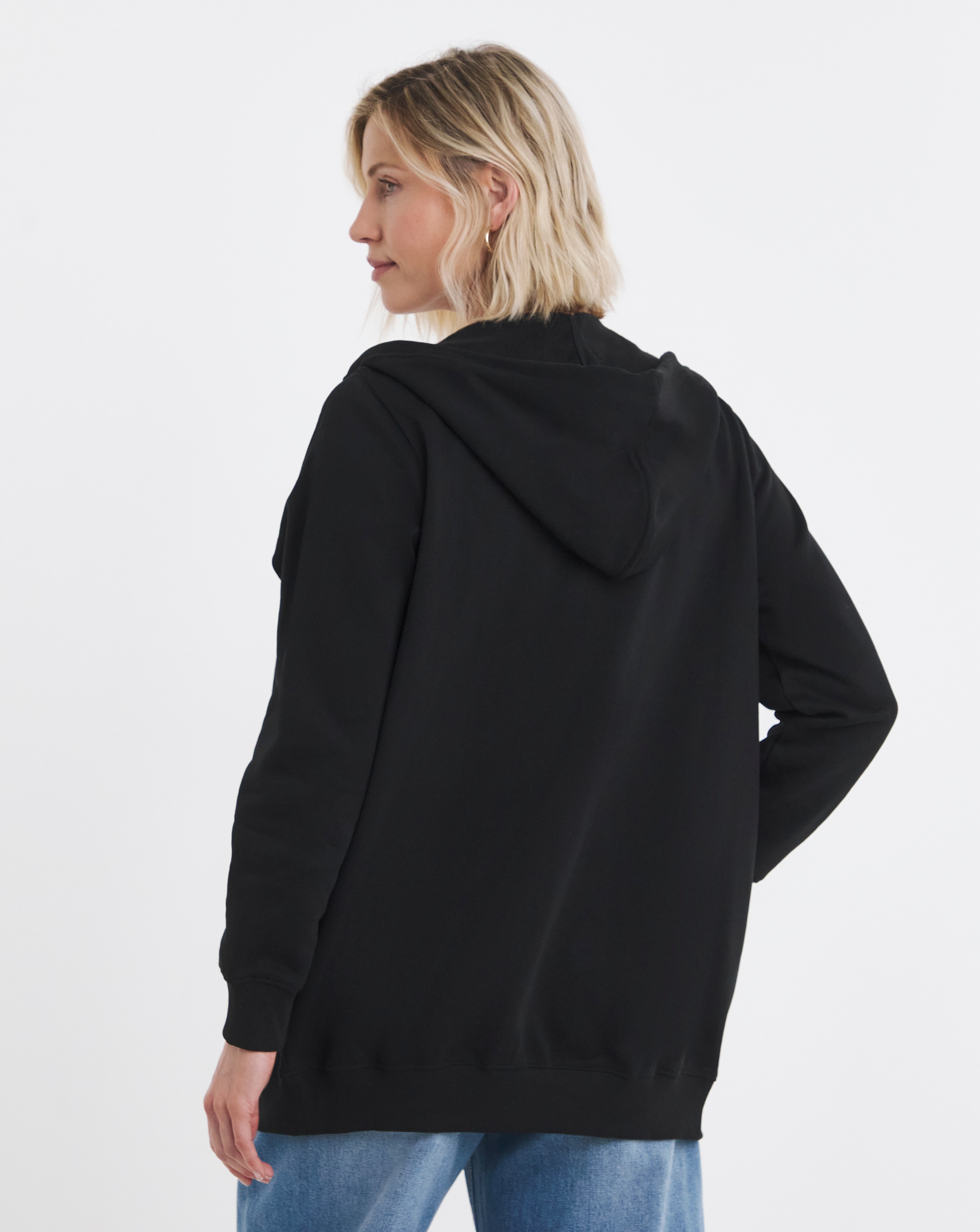 Longline Zip Hoodie | Ambrose Wilson