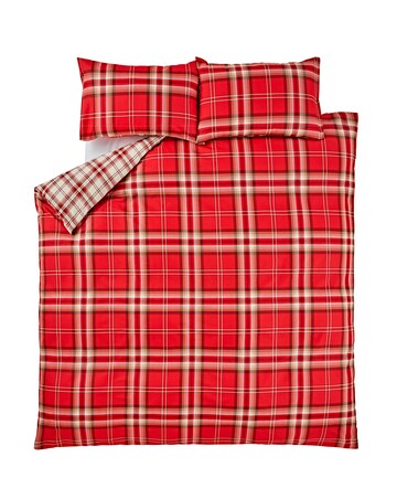 Catherine Lansfield Kelso Check Duvet Cover Set