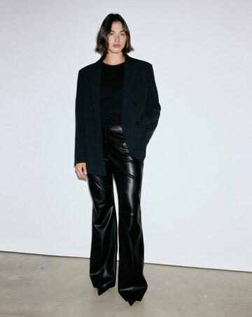 Mango Connie Faux Leather Flared Trouser