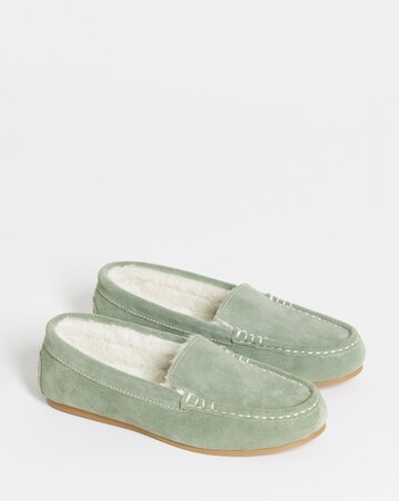 Leona Moccasin Slippers - Wide Fit (E)
