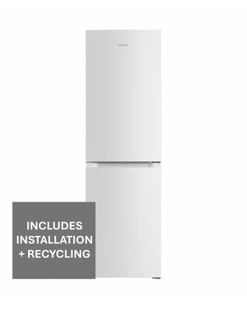 Indesit INKS 3251 W4UK Low Frost 60/40 Fridge Freezer - White + Installation