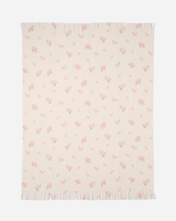 Ditsy Floral Faux Mohair Throw
