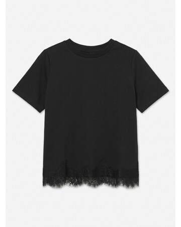 Vero Moda Sara Mette Lace Trim Jersey Top