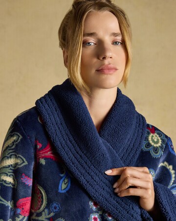 Joules Matilda Floral Luxury Dressing Gown