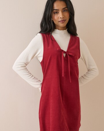 NOBODY'S CHILD PETITE NINA PINAFORE MINI DRESS