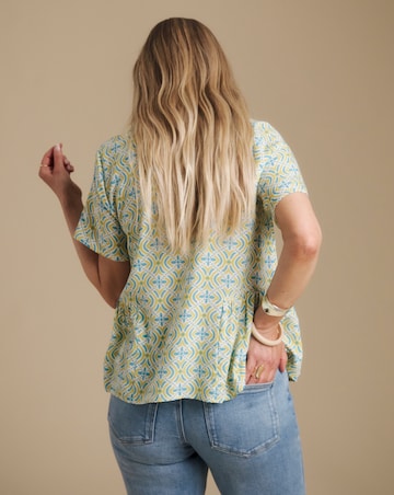 Julipa Printed Button Through Blouse