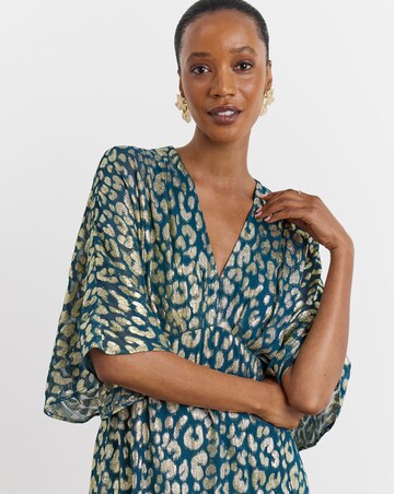 Joanna Hope Metallic Animal Dress