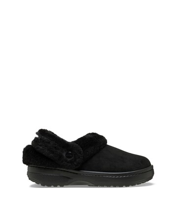 Crocs Black Classic Unfurgettable Vegan Suede Clog - Standard Fit