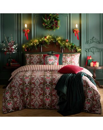 Laurence Llewelyn-Bowen Festive Robin Duvet Cover Set