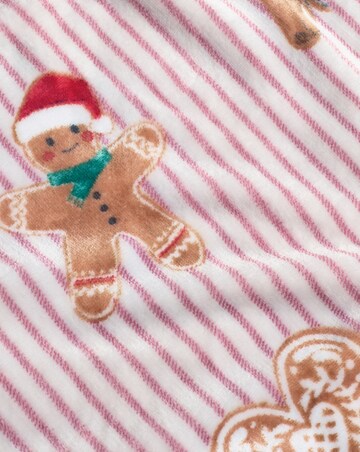 Catherine Lansfield Christmas Gingerbread Striped Throw