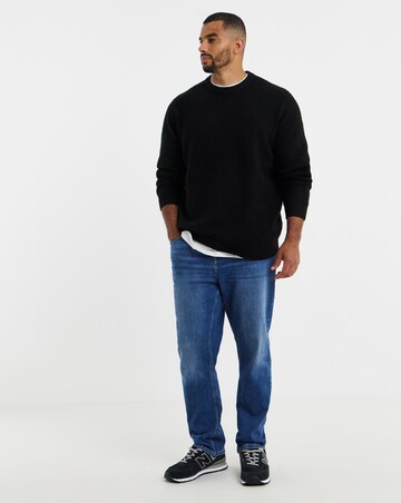Jack & Jones Soho Ollie Crew Knit Jumper - Black