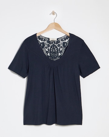 Julipa Lace Back Jersey Top