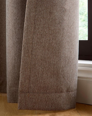 Curtina Plain Twill Eyelet Curtains