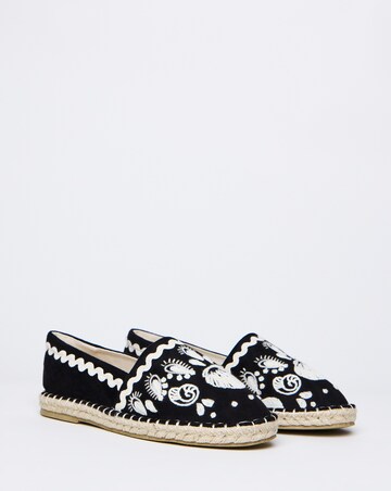 Simply Be Jenner Embroidered Espadrille Shoes - Extra Wide Fit (EEE)