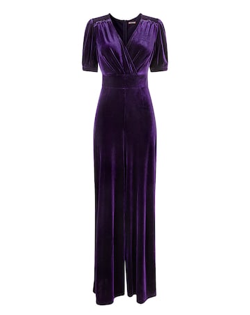 Joe Browns Gabriella Velour Wrap Front Jumpsuit