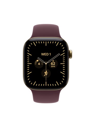 Apple Watch Series 12 GPS + Cellular 42mm - Gold Titanium/Burgundy Sport - S/M