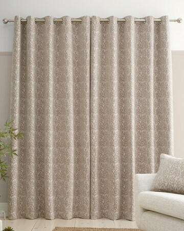 Bianca Chenille Leaves Curtains