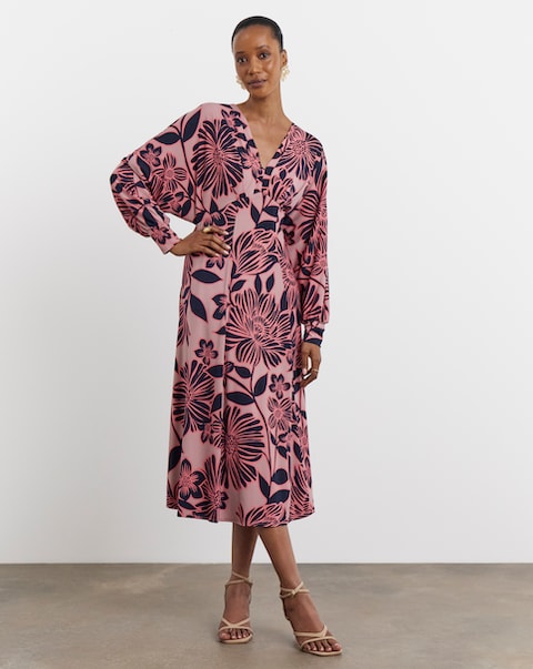 Joanna Hope Empire Jersey Midi Dress