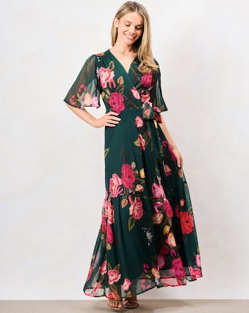 Hope & Ivy The Tamra Wrap Dress