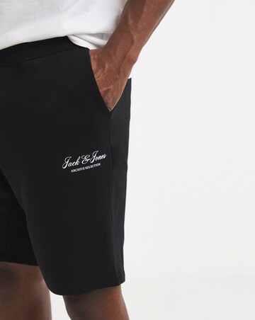 Jack & Jones Gordon Logo Sweat Short - Black
