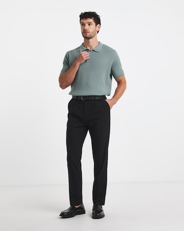 Regular Fit Pleat Front Stretch Formal Trouser