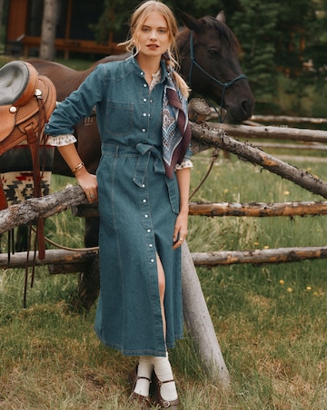 Joules Denim Western Dress
