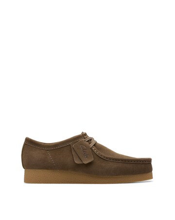 Clarks Wallabee EVO Suede Shoe - Dark Olive
